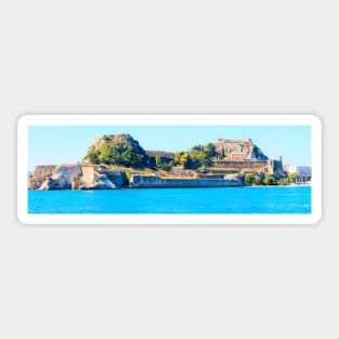 A View of Corfu Town, Greece Sticker